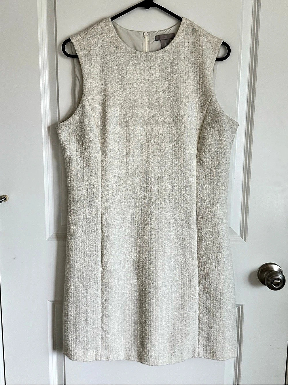 H&Medium Sleeveless Mini Dress in Cream Size Medium